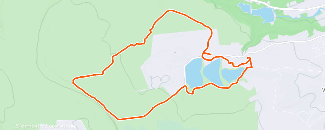 Map of the activity, Afternoon Walk