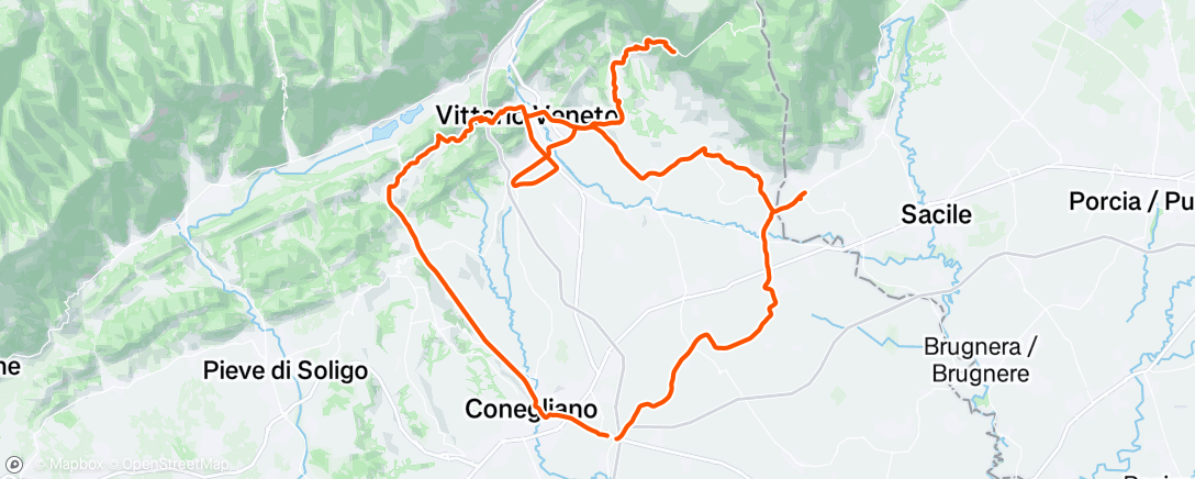 Map of the activity, Morning Ride