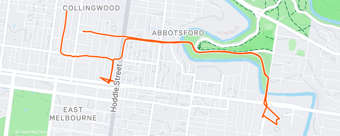 Map of the activity, Lunch Ride