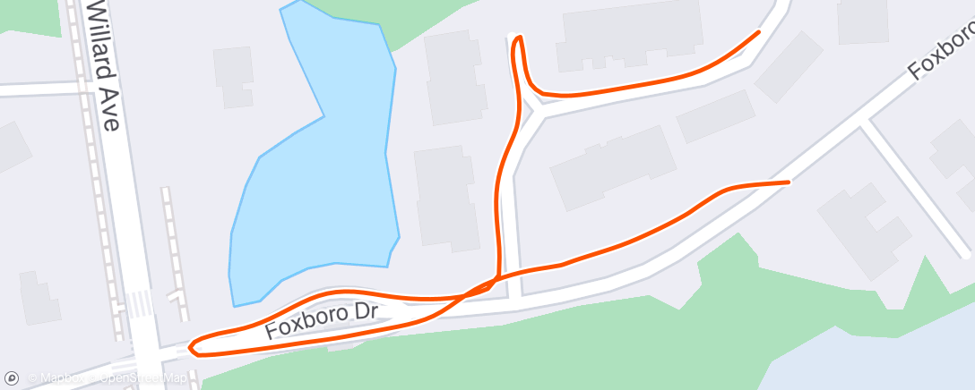 Map of the activity, Morning Run