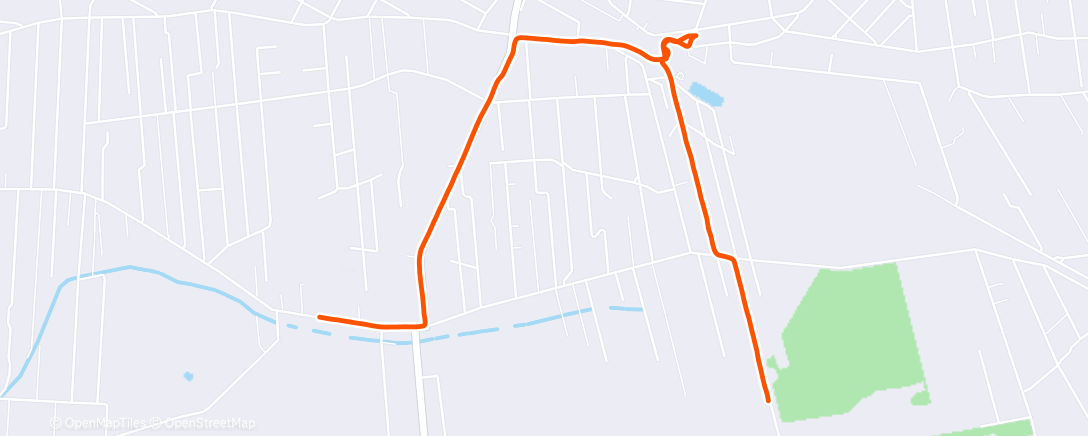 Map of the activity, Lunch Run