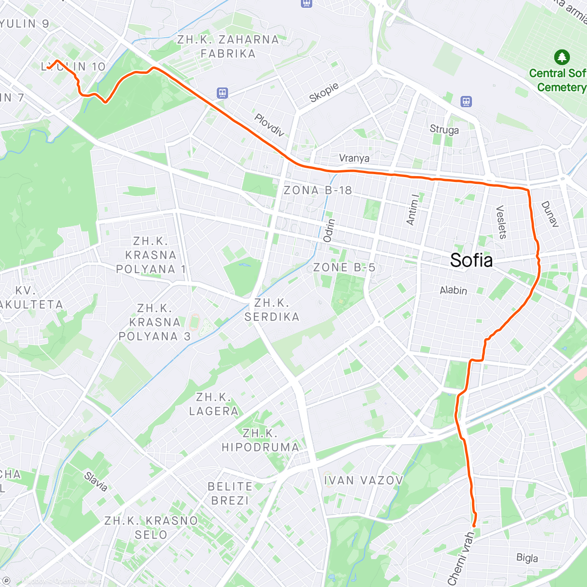 Map of the activity, Fixie to work 🚴‍♂️
