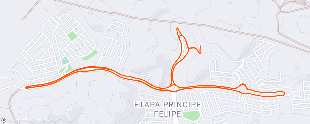 Map of the activity, Vuelta ciclística por la tarde