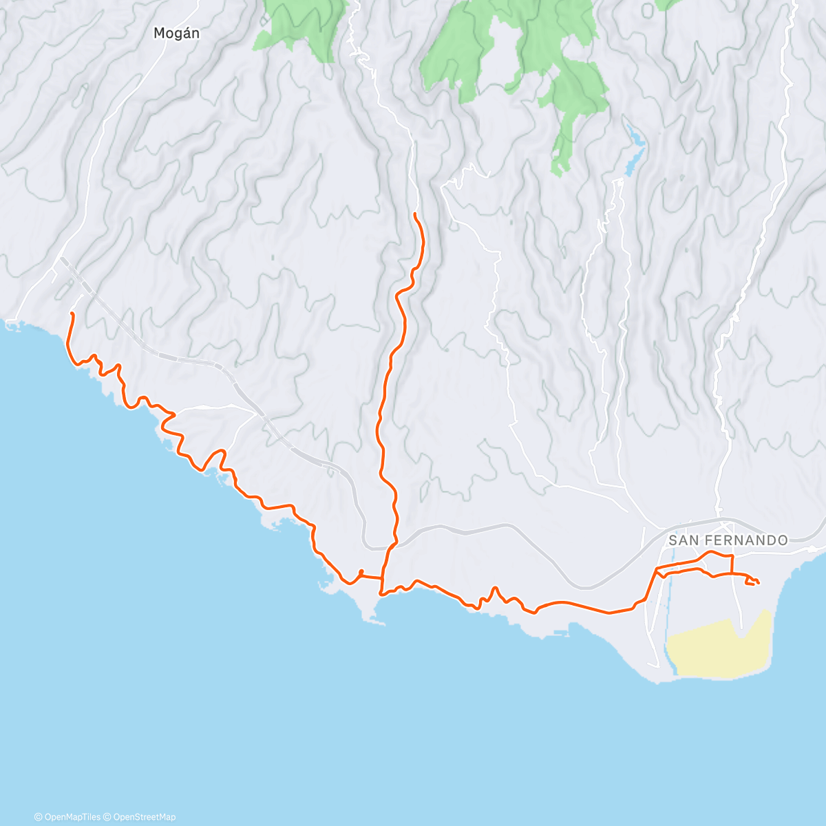 Map of the activity, Spaans vlak