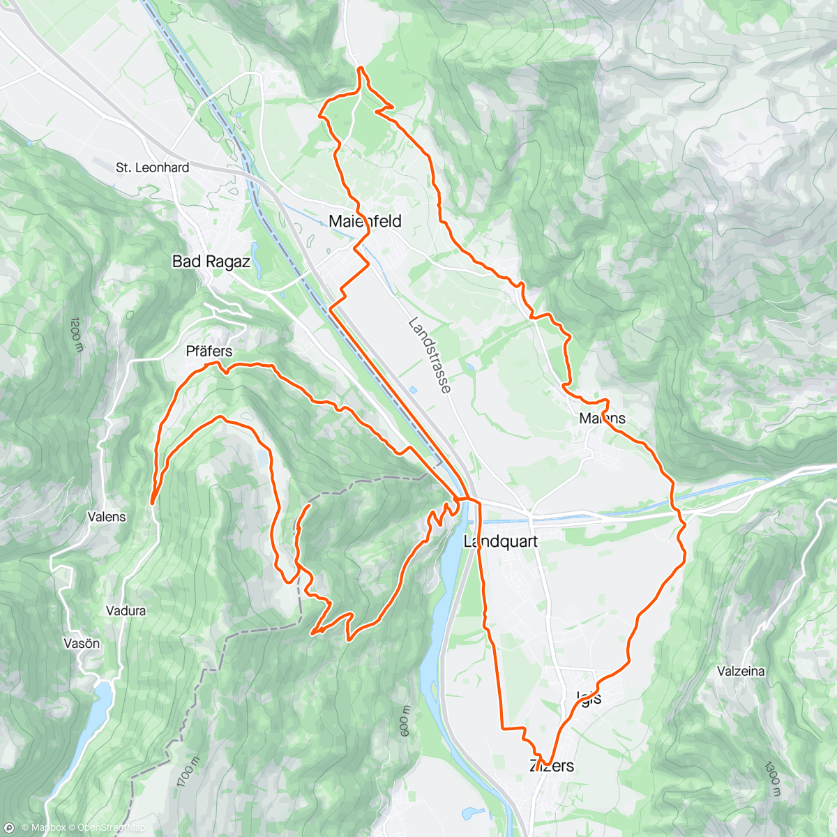 Mapa da atividade, Sightseeing touries