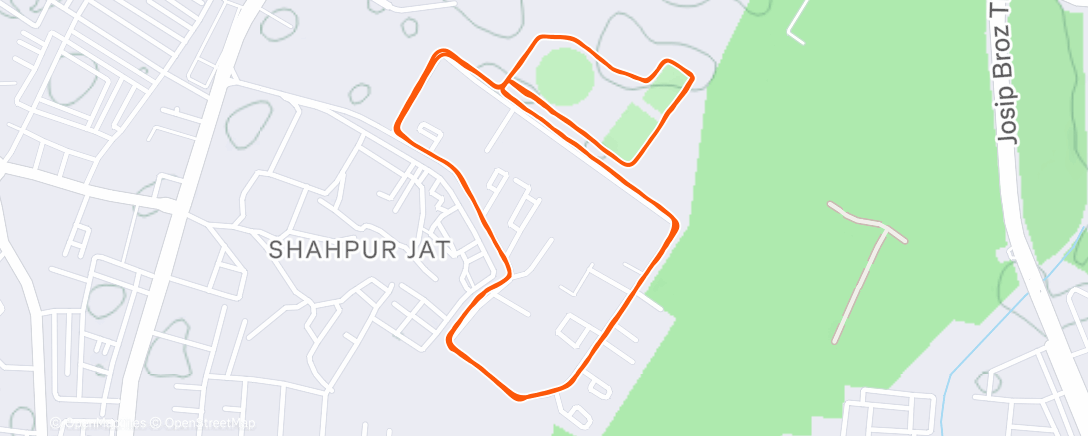 Map of the activity, Best way to end the year - mile repeats with my Bombay dost !