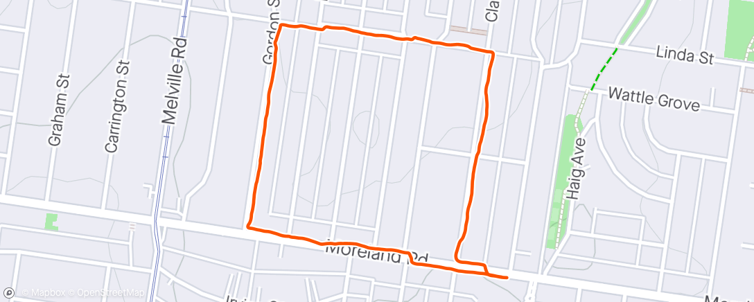 Map of the activity, Walk with Freddie