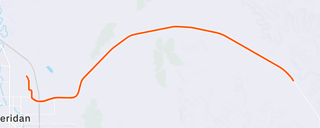 Map of the activity, Afternoon Ride