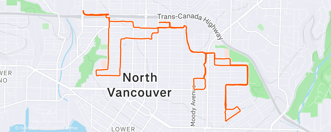 Карта физической активности (Morning Run)