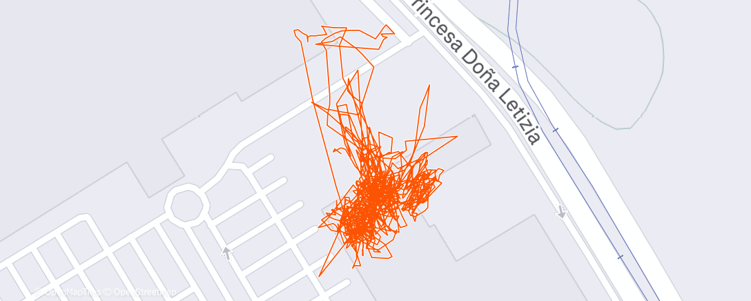 Map of the activity, Gud climbing