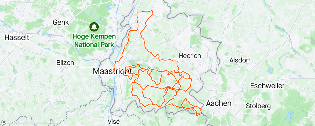 Mapa da atividade, Amstel Gold Race 🍻