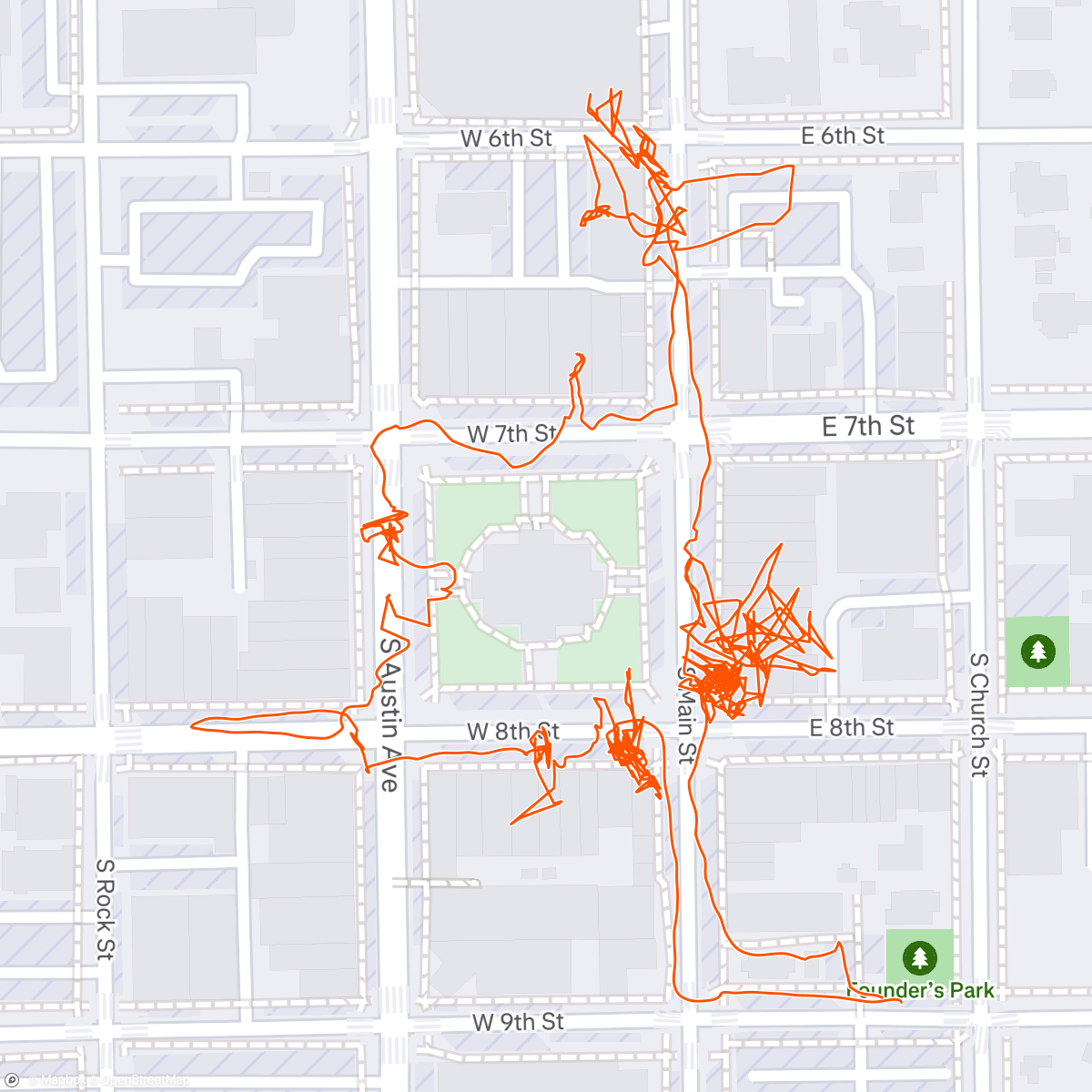 Map of the activity, Afternoon Walk