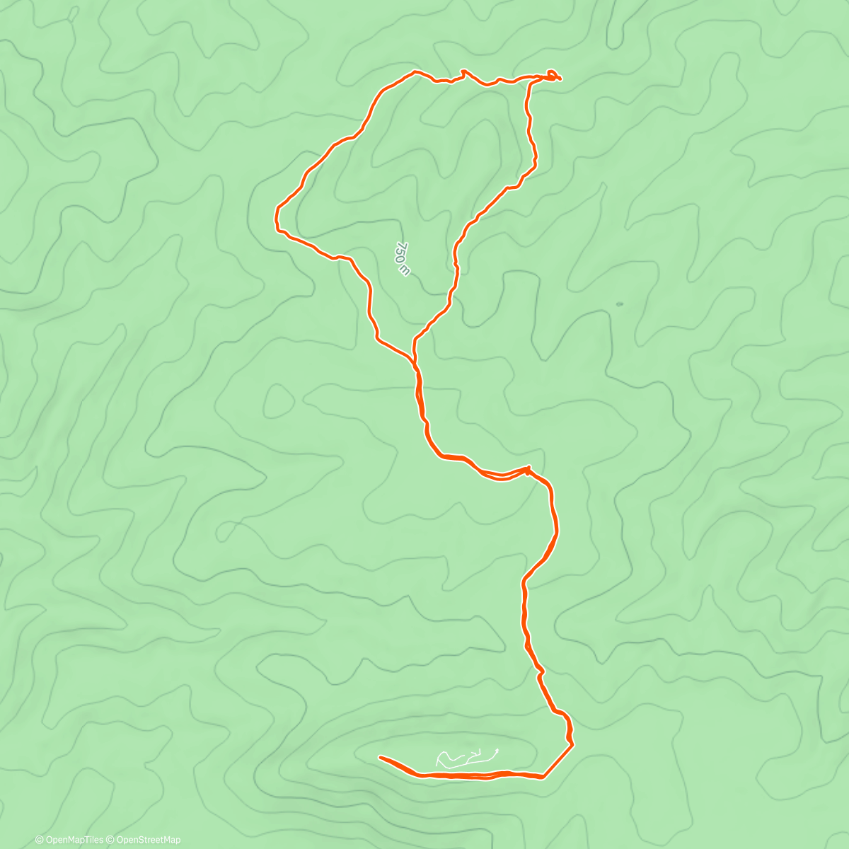 Map of the activity, Papuk - Kneževe vode - Sekulinačke planine (prašuma) - Gudnoga - SPP - Visoki vrh - Papuk