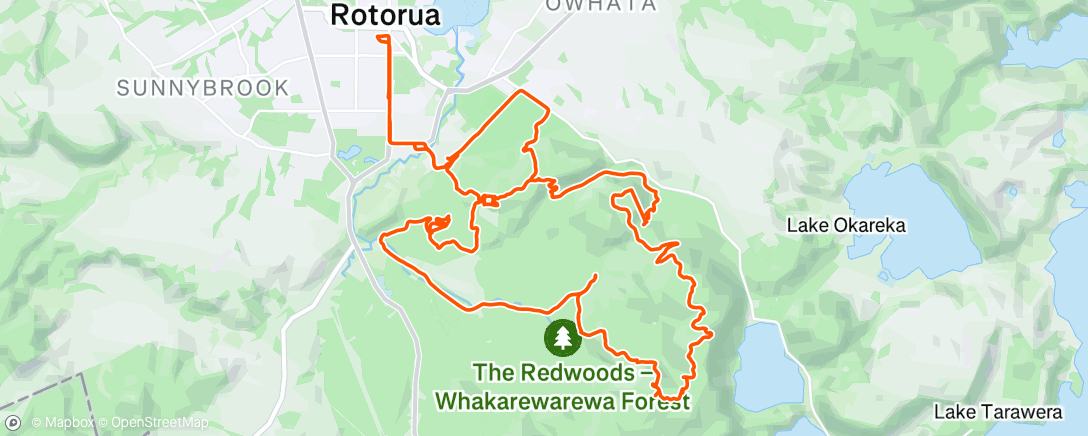 Map of the activity, Morning Mountain Bike Ride