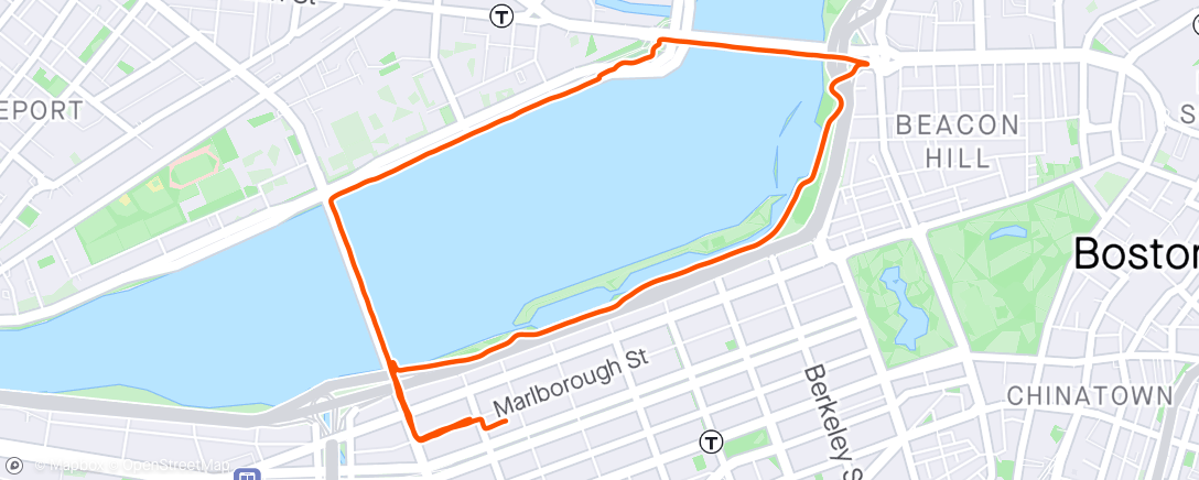 Map of the activity, Boston run 🏃‍♂️