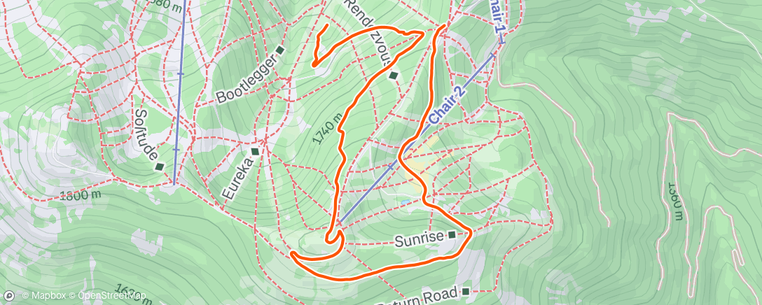 Map of the activity, NAEC Nationals Stage 6