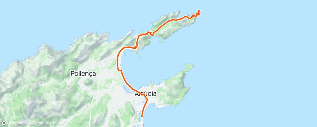 Map of the activity, Guiding w/Oso Cycling Day #1: Cap de Formentor 🇲🇽