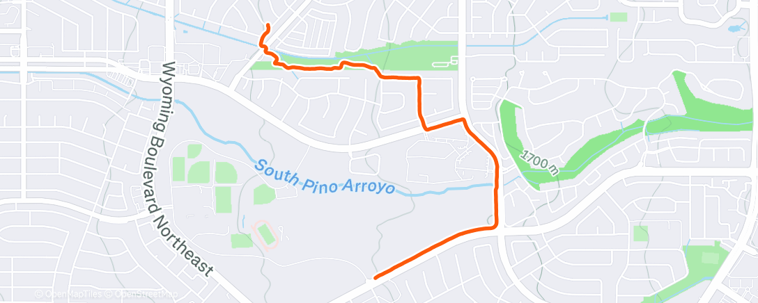 Map of the activity, Afternoon Walk