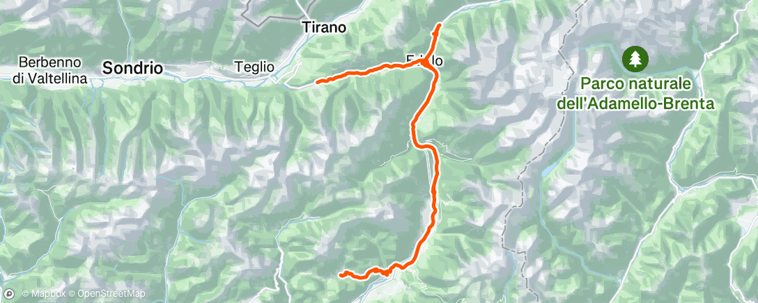 Map of the activity, Lunch Ride