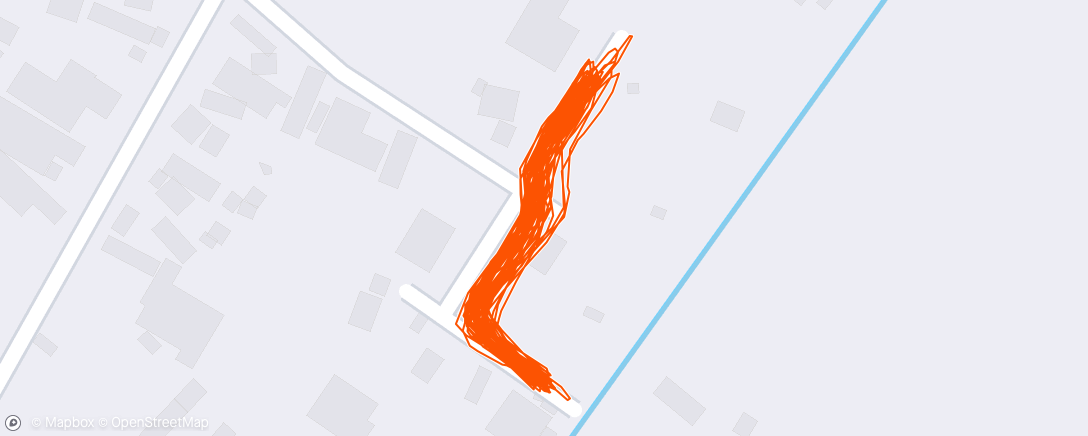 Map of the activity, Evening Run