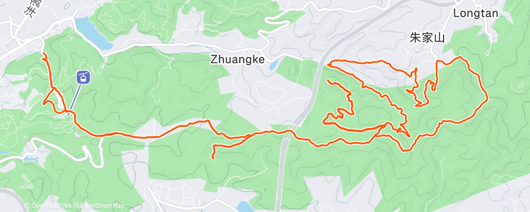 Карта физической активности (越野跑（上午）)