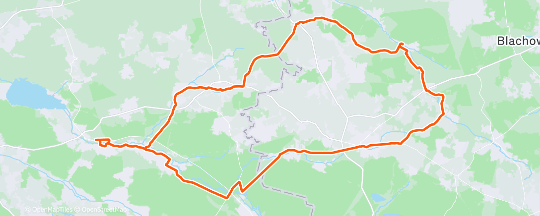 Map of the activity, Lunch Ride