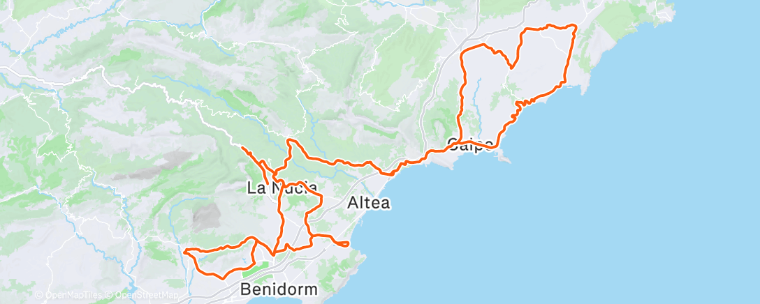 Map of the activity, Morning Ride