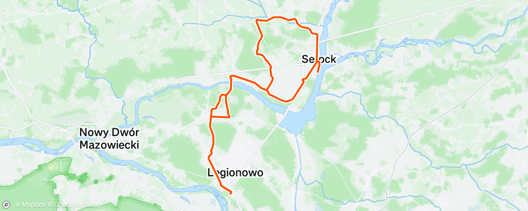 Map of the activity, Morning Ride