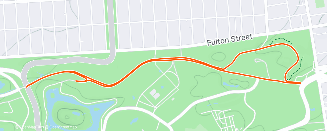 Map of the activity, Morning Run