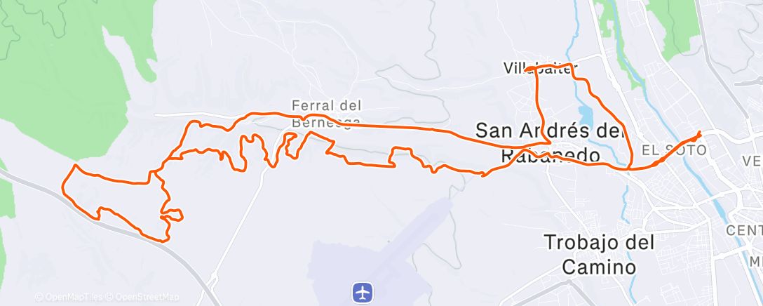 Map of the activity, Bicicleta por la mañana