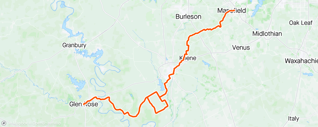 Mapa de la actividad, Bike MS Round Up Ride 2024 - Day 1