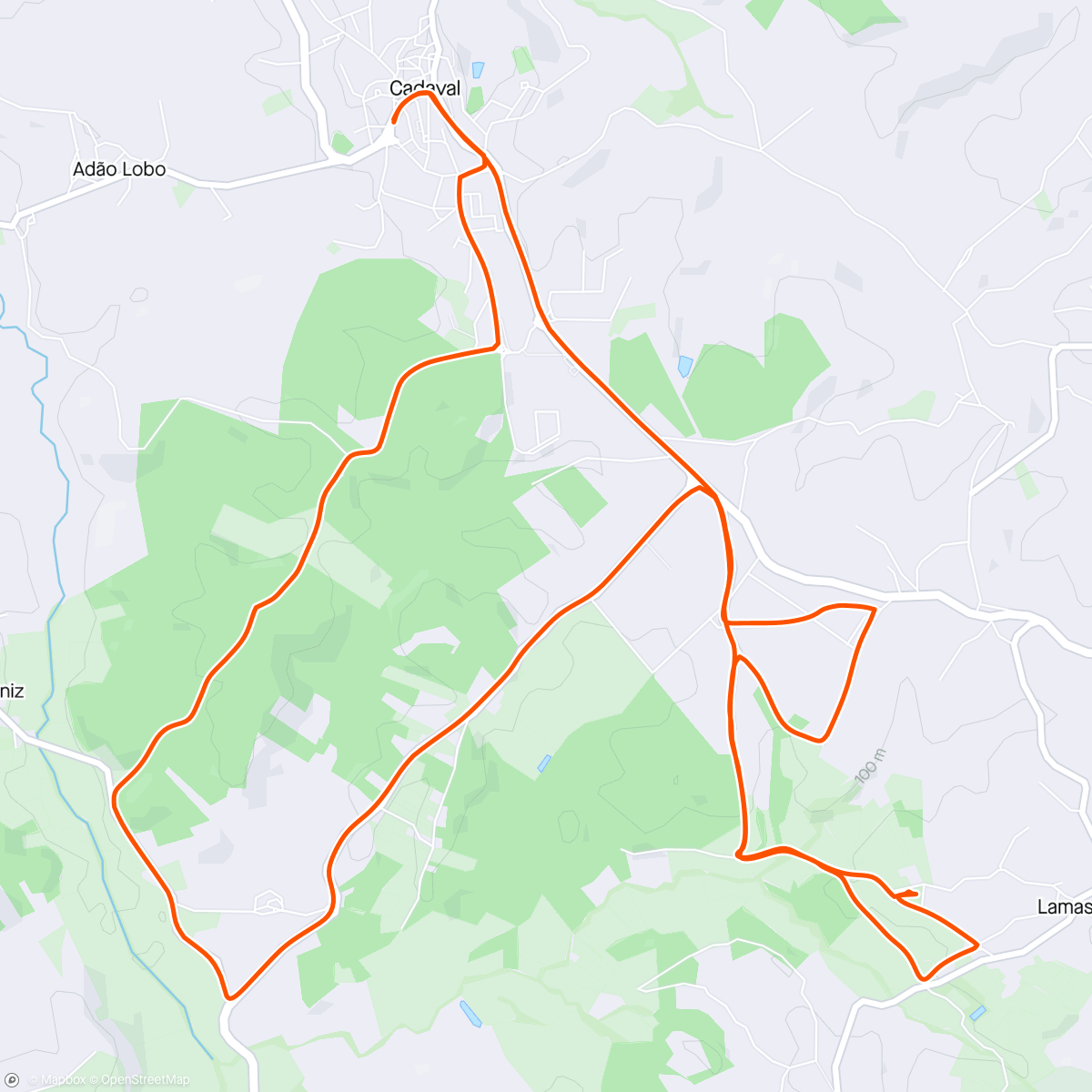 Карта физической активности (Volta de bicicleta vespertina)