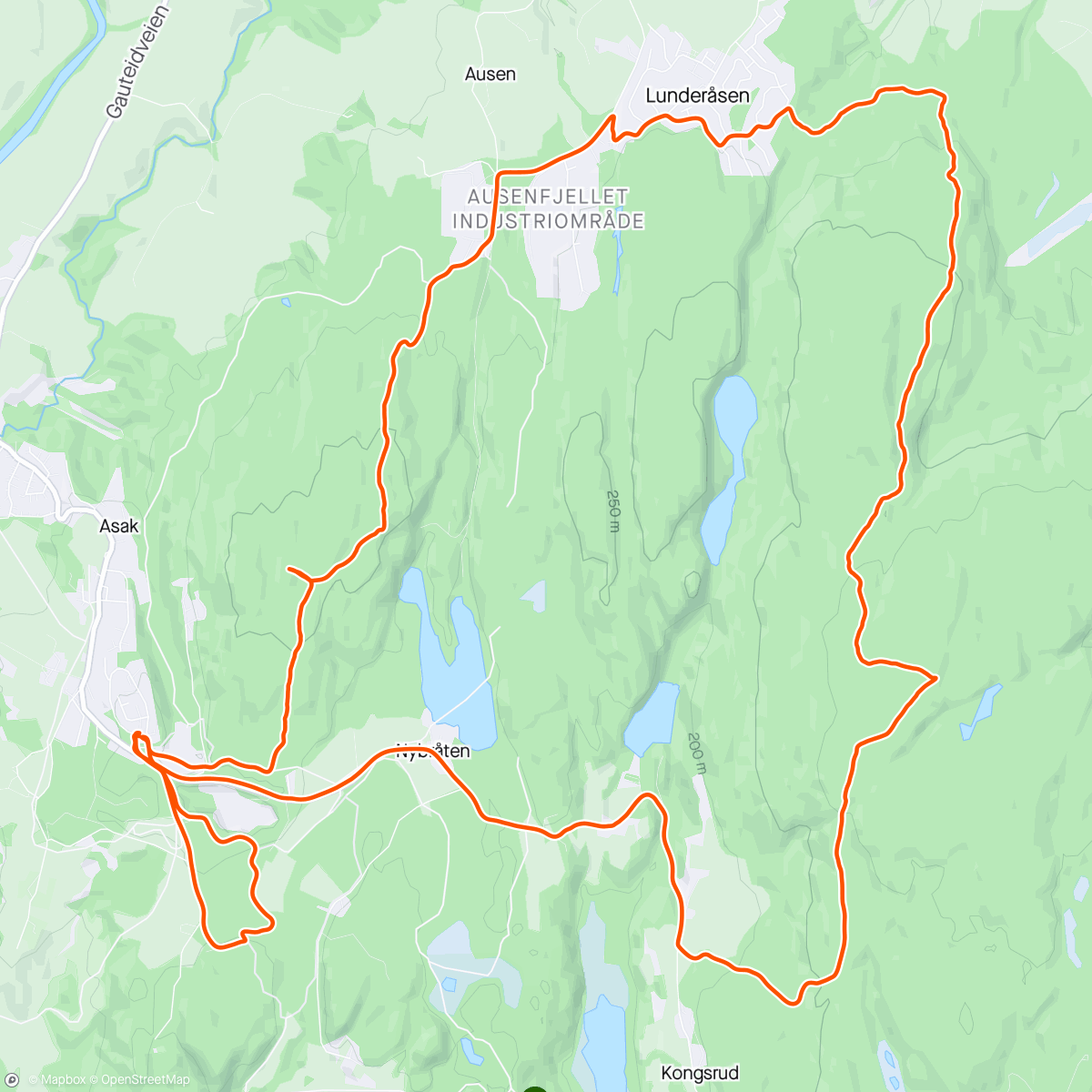 Mapa da atividade, Afternoon Mountain Bike Ride.     Sti😍🌞