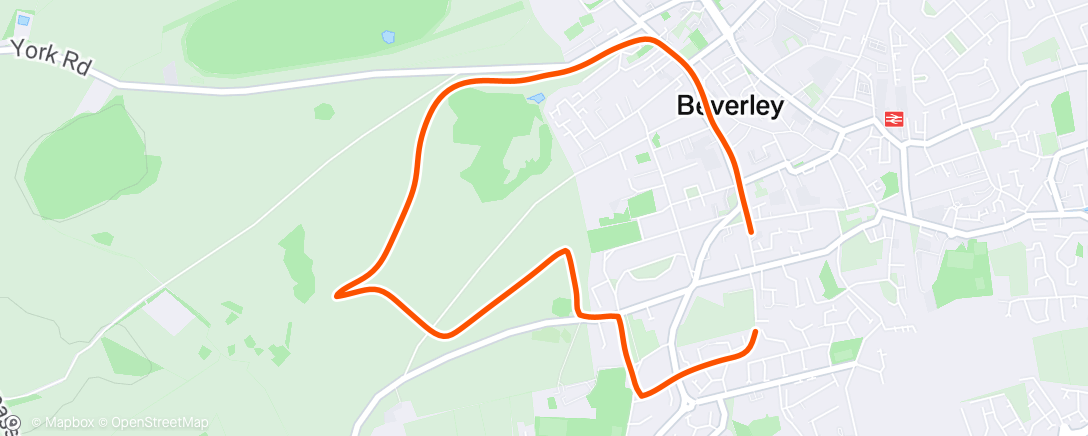Map of the activity, Morning Run