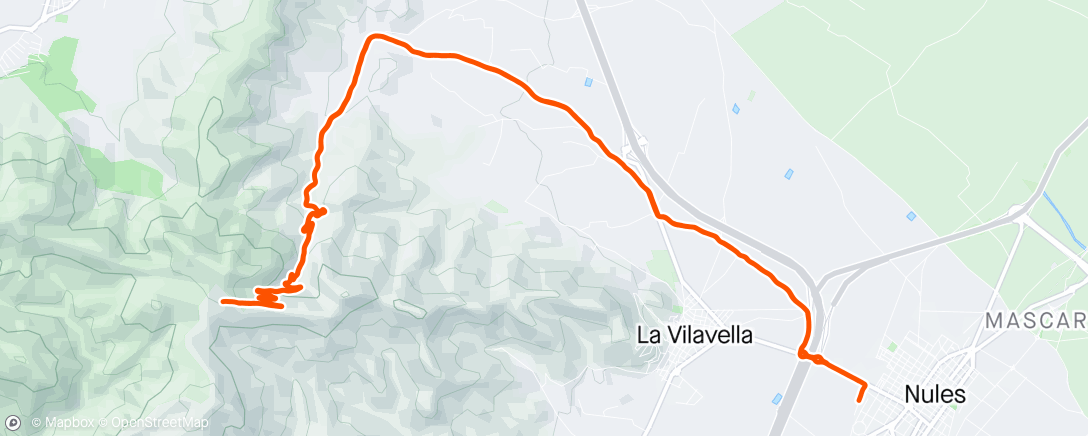 Map of the activity, Puntal. Empezando bici 😅