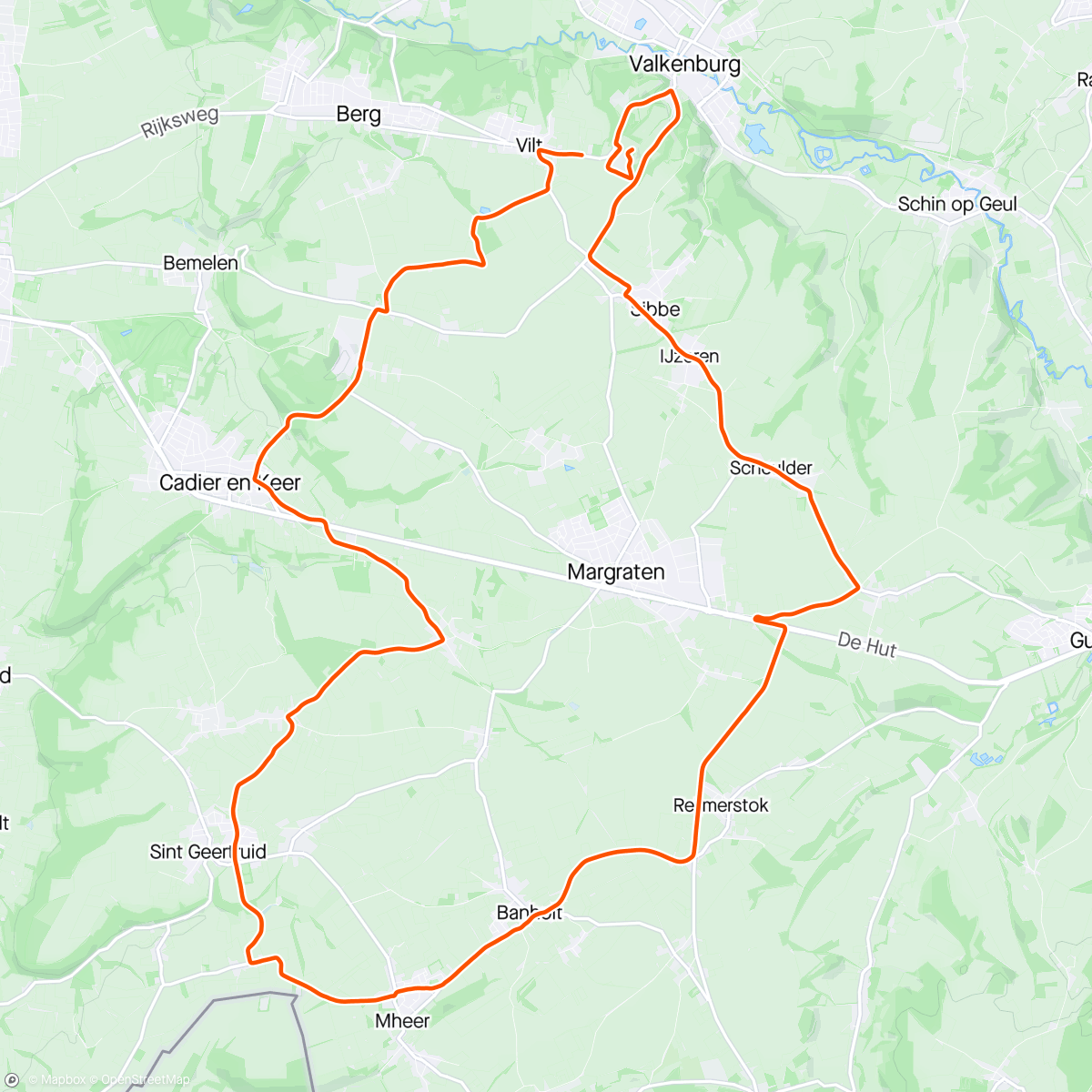 Map of the activity, After after ride AGR