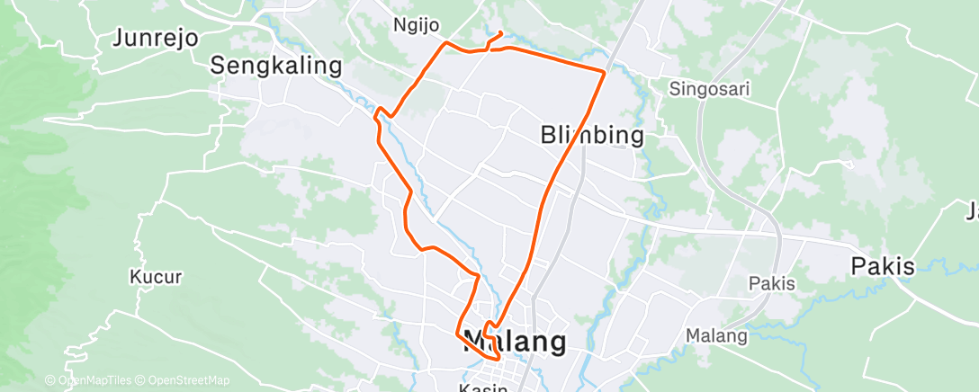 Map of the activity, Kota kota