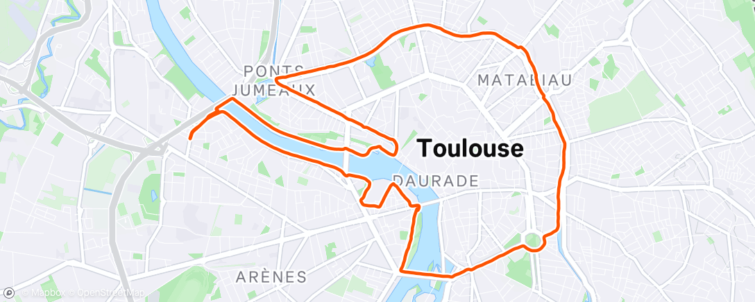 Carte de l'activité Lunch Run