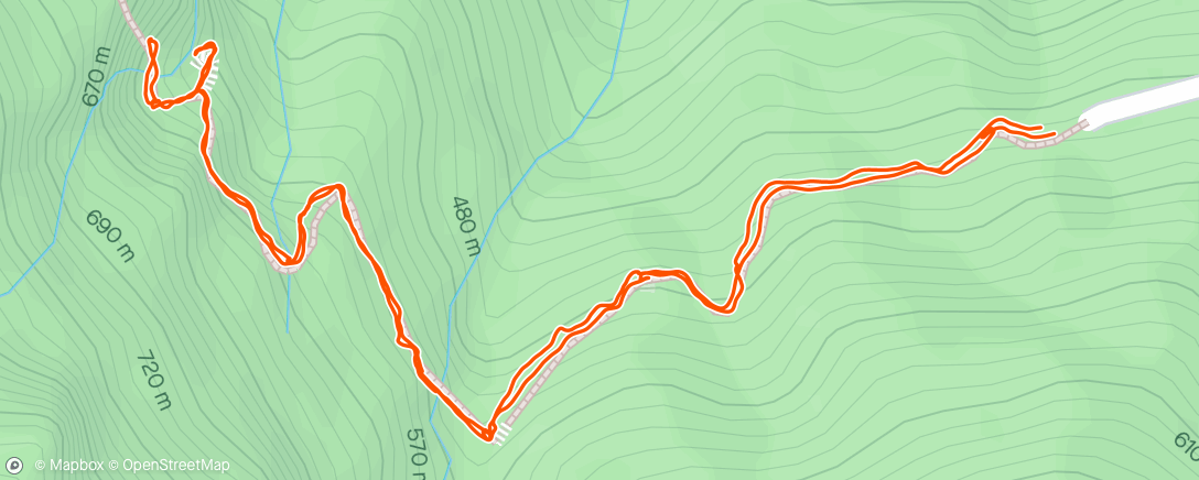 Map of the activity, Walk to Shanfeng falls