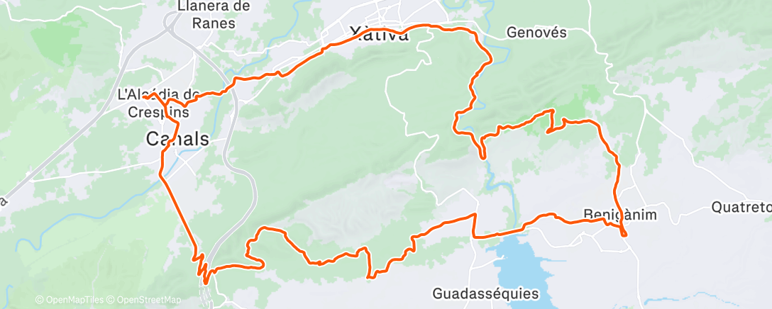 Карта физической активности (Bicicleta por la mañana)