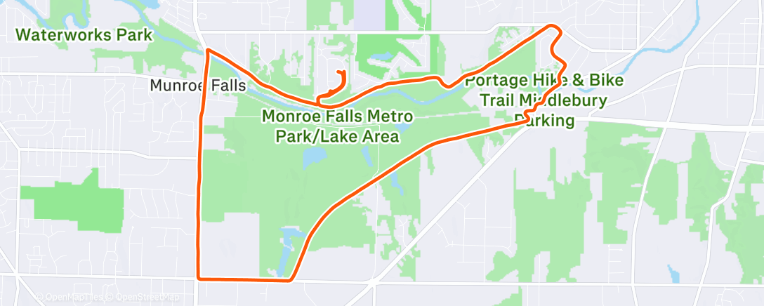 Карта физической активности (Afternoon Run)