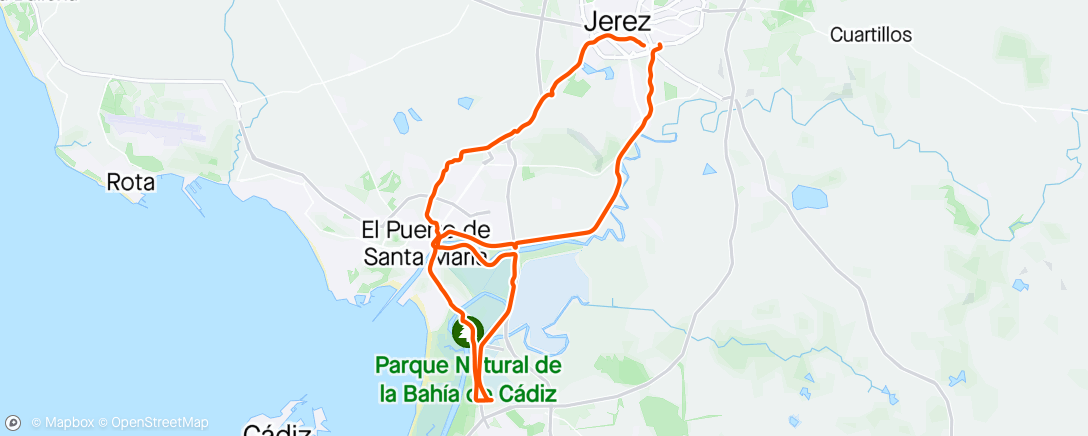 Map of the activity, TORUÑOS