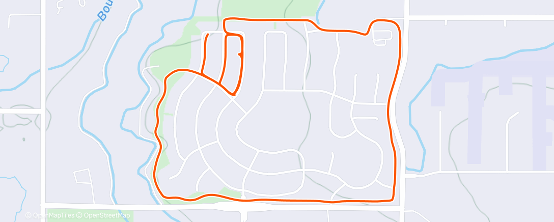 Map of the activity, Afternoon Walk