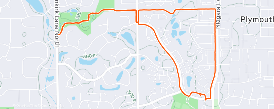 Map of the activity, Afternoon Walk