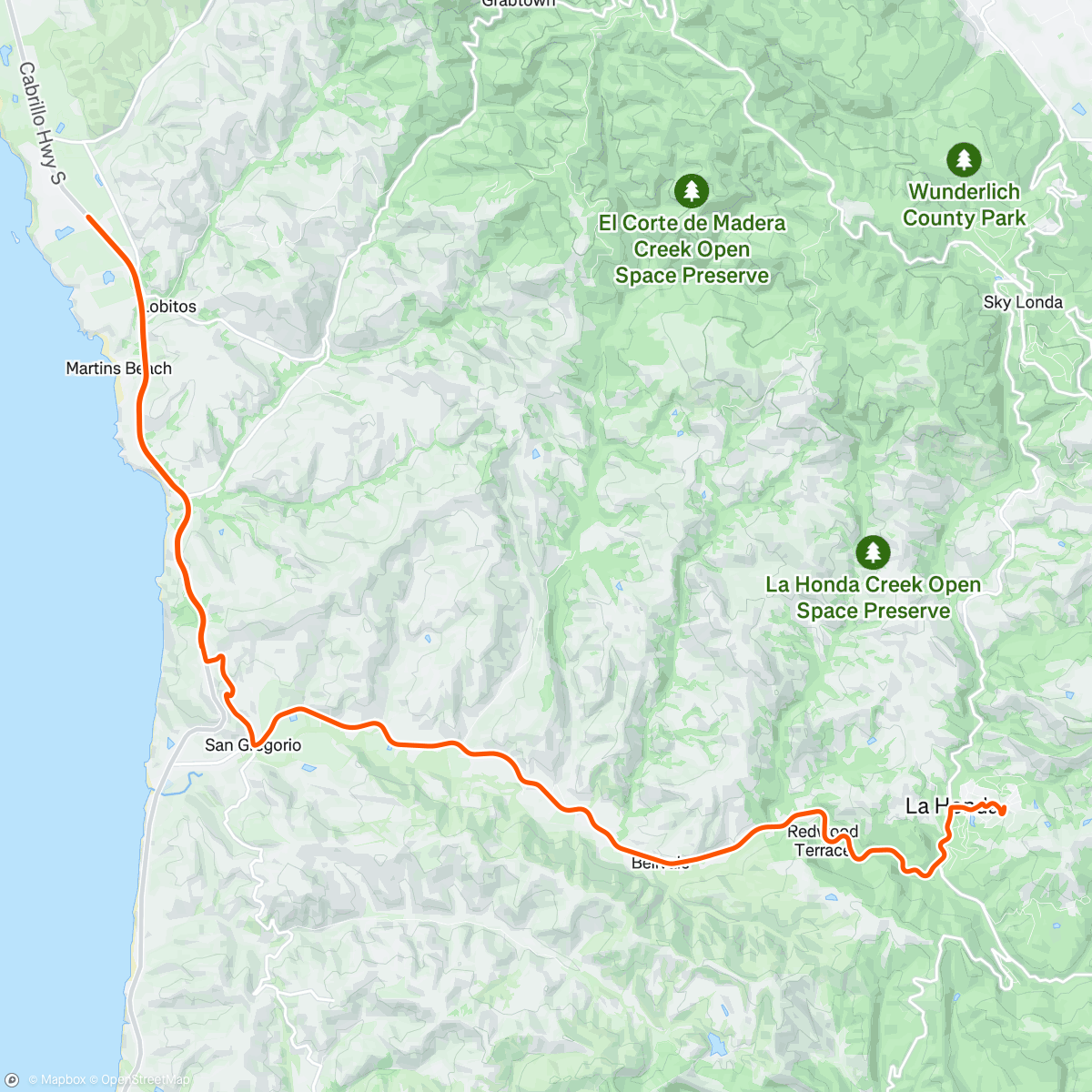 Map of the activity, This was an out and back, Strava decided to not give me credit for 2nd half😡😩