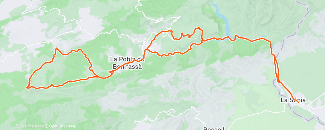 Map of the activity, Pastora⬆️ - Ubaga - Estrets