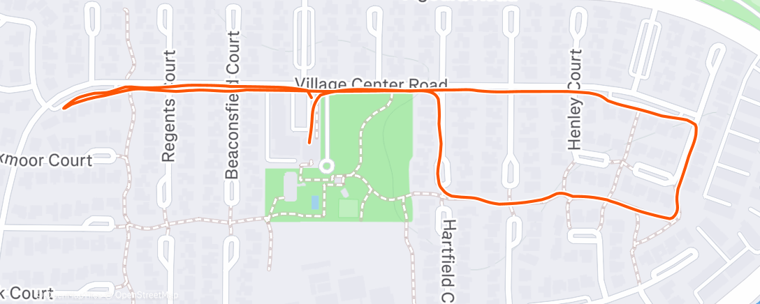 Map of the activity, Afternoon Walk