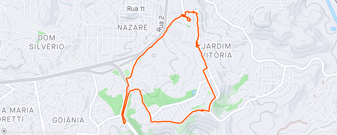 Карта физической активности (Trail run matinal)