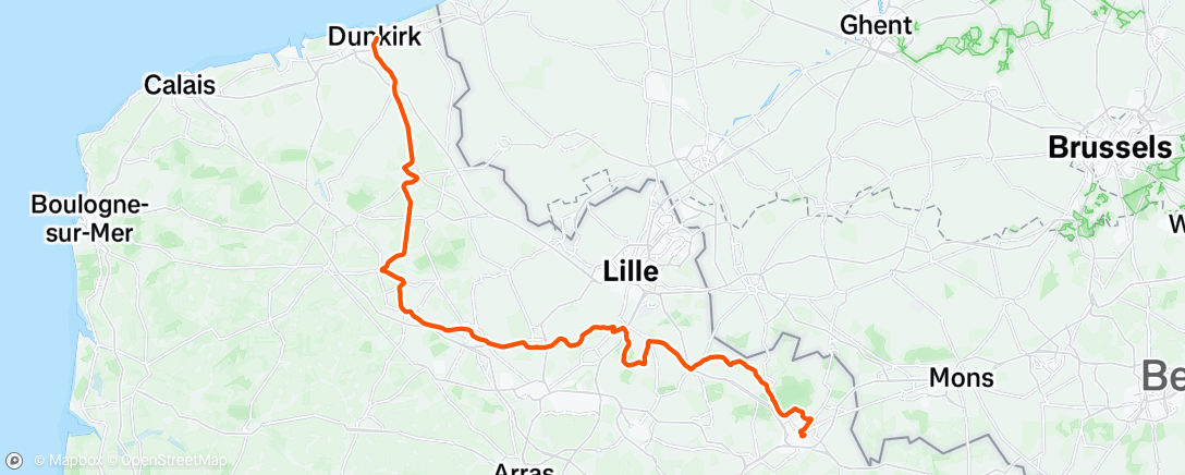 Map of the activity, TDF stage 3