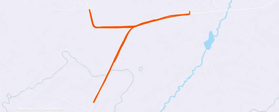 Map of the activity, Дневной забег